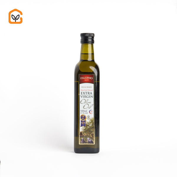 Palermo Extra Virgin Olive Oil In Dark Marasca Glass Bottle 500ml