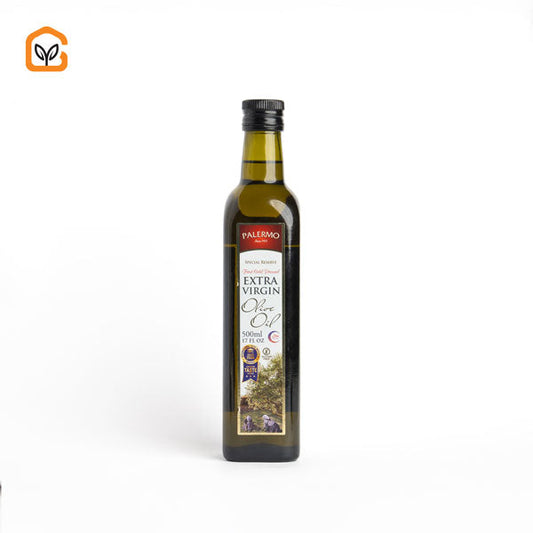 Palermo Extra Virgin Olive Oil In Dark Marasca Glass Bottle 500ml