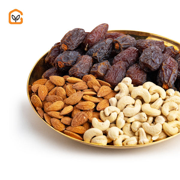 Khejuri Dates & Nuts Pack (Medjool Delight)