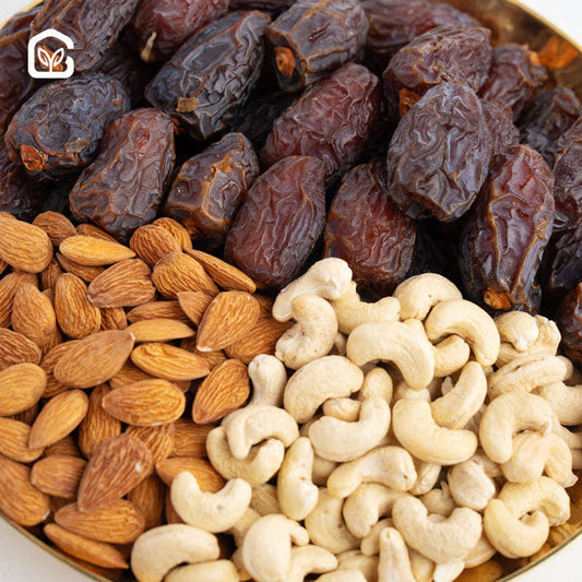 Khejuri Dates & Nuts Pack (Medjool Delight)